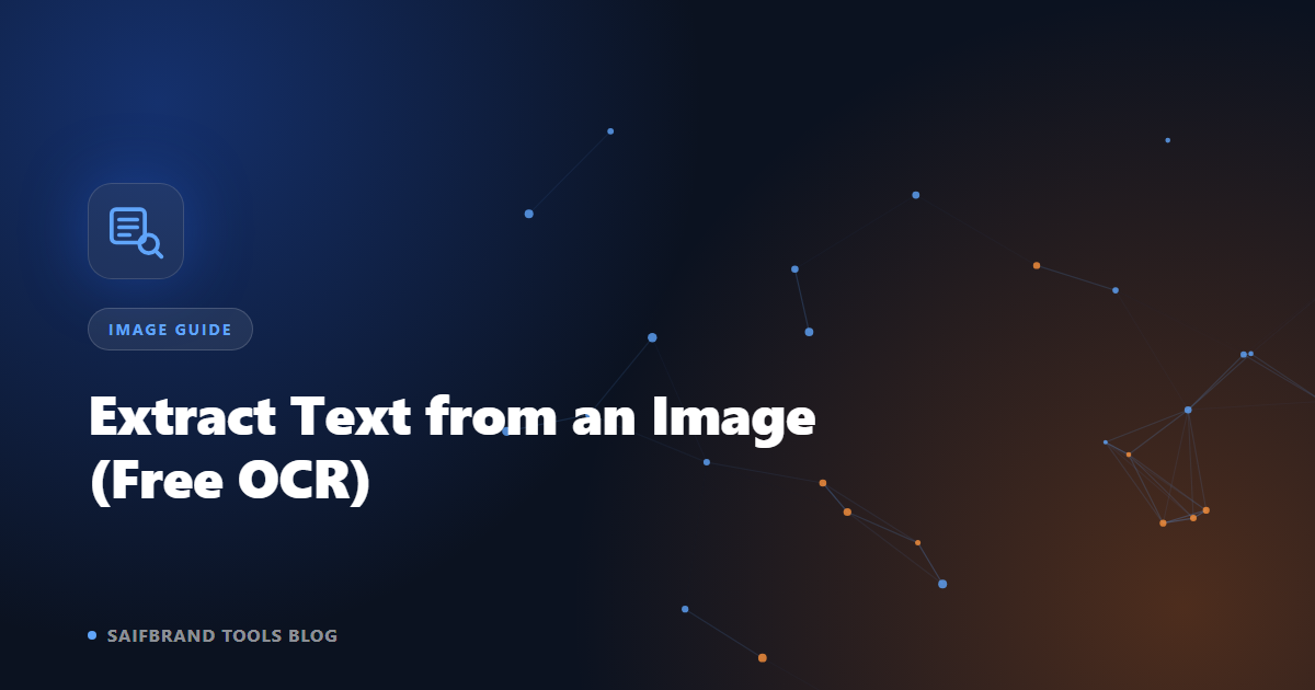 How to Extract Text from an Image or Scanned Document (Free OCR)